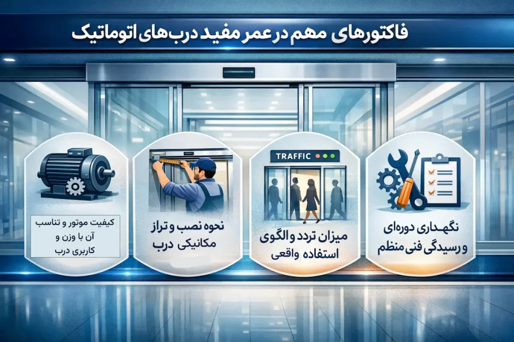 بررسی فاکتورهای مهم در عمر مفید دربهای اتوماتیک