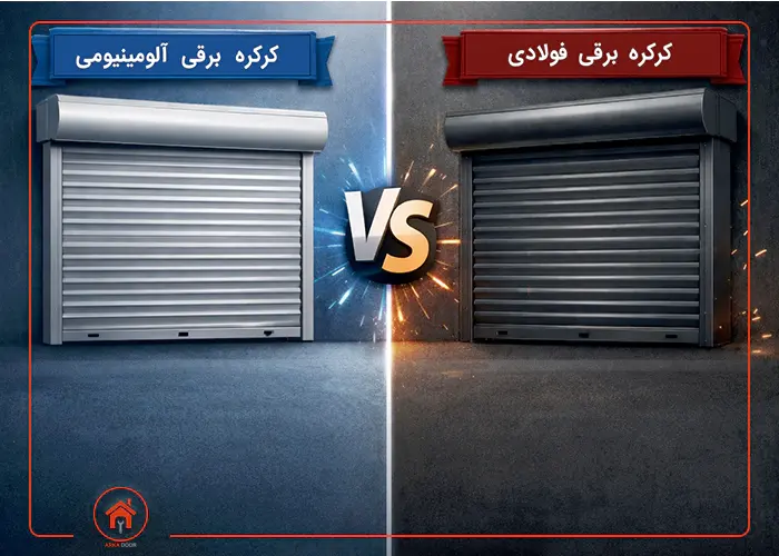 کرکره برقی فولادی بهتر است یا آلومینیومی